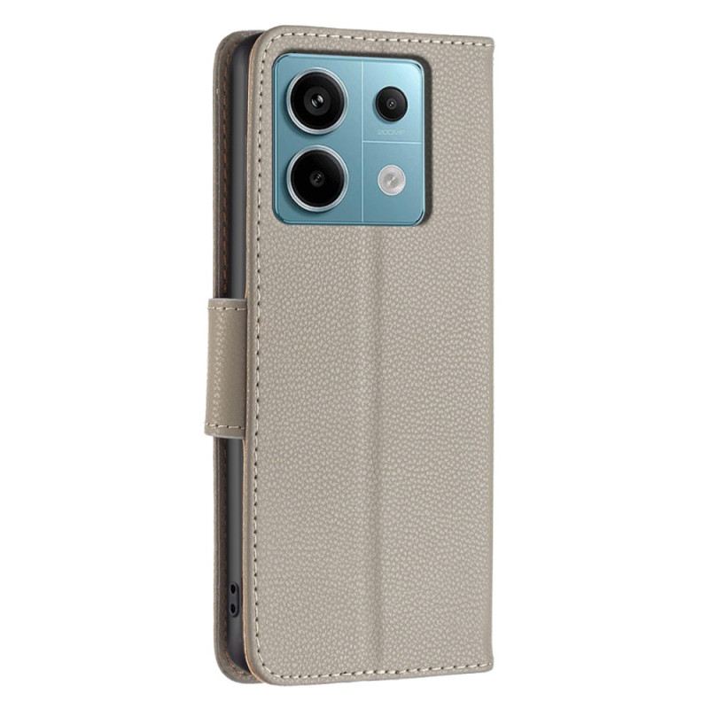 Kožna Futrola Za Xiaomi Redmi Note 13 Pro 4g Litchi Kožni Efekt S Remenom