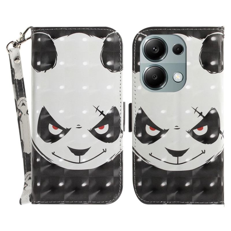 Kožna Futrola Za Xiaomi Redmi Note 13 Pro 4g Ljuta Panda S Remenom