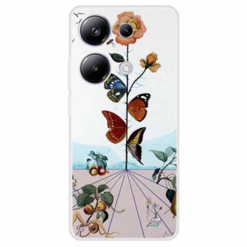 Maskica Xiaomi Redmi Note 13 Pro 4g Leptir Cvijeće