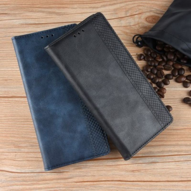 Flip Futrola Samsung Galaxy A40 Kožna Futrola Efekt Stilizirane Vintage Kože