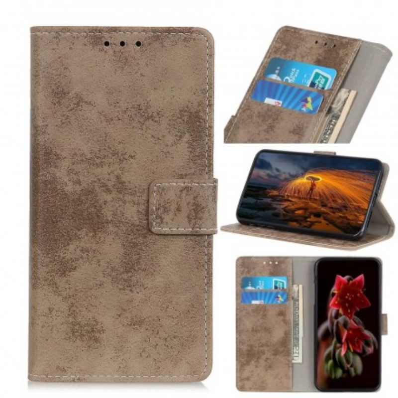 Futrola Samsung Galaxy A40 Efekt Vintage Kože