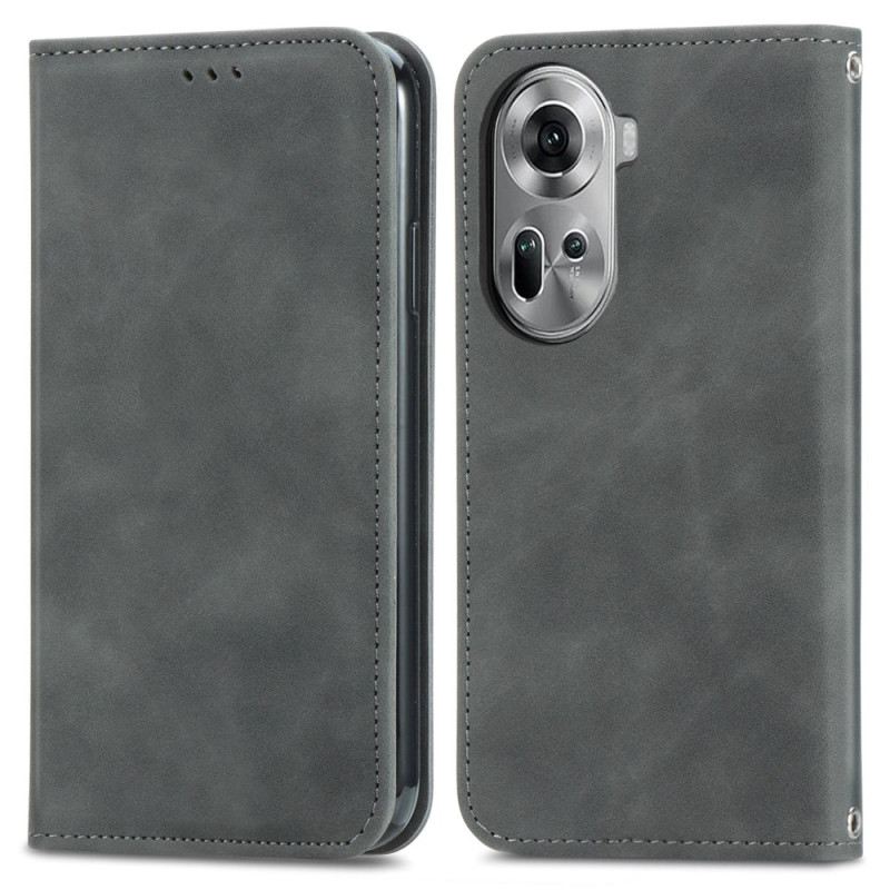 Flip Futrola Oppo Reno 11 5g Efekt Antilop Kože