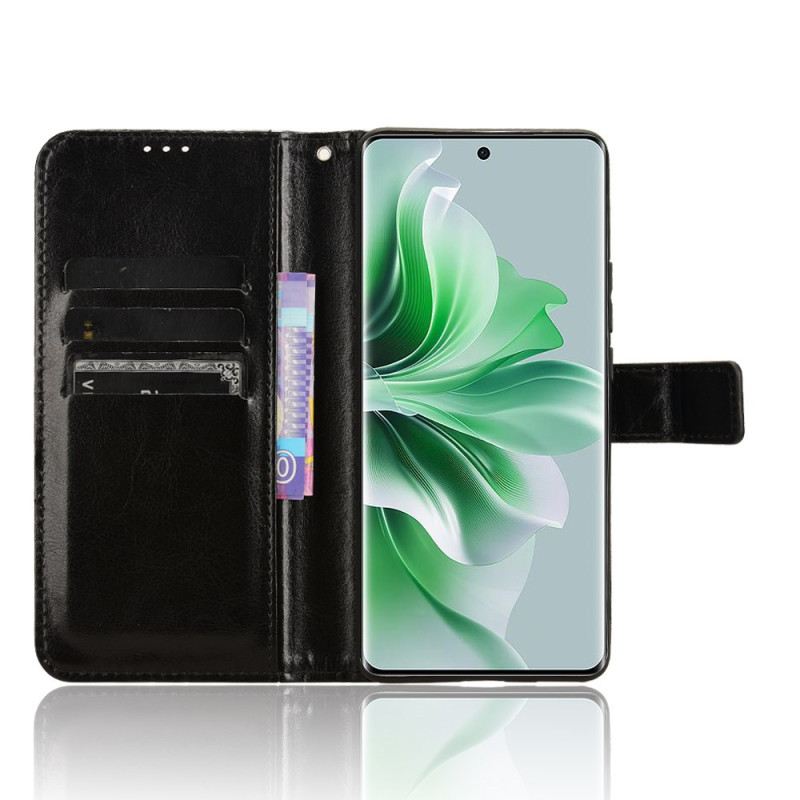 Kožna Futrola Za Oppo Reno 11 5g Upadljiva Umjetna Koža S Remenom