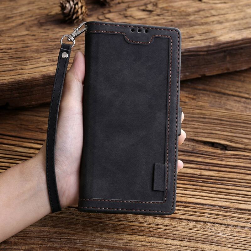 Flip Futrola Xiaomi Redmi 9A Dvobojne Konture Ojačane Umjetnom Kožom