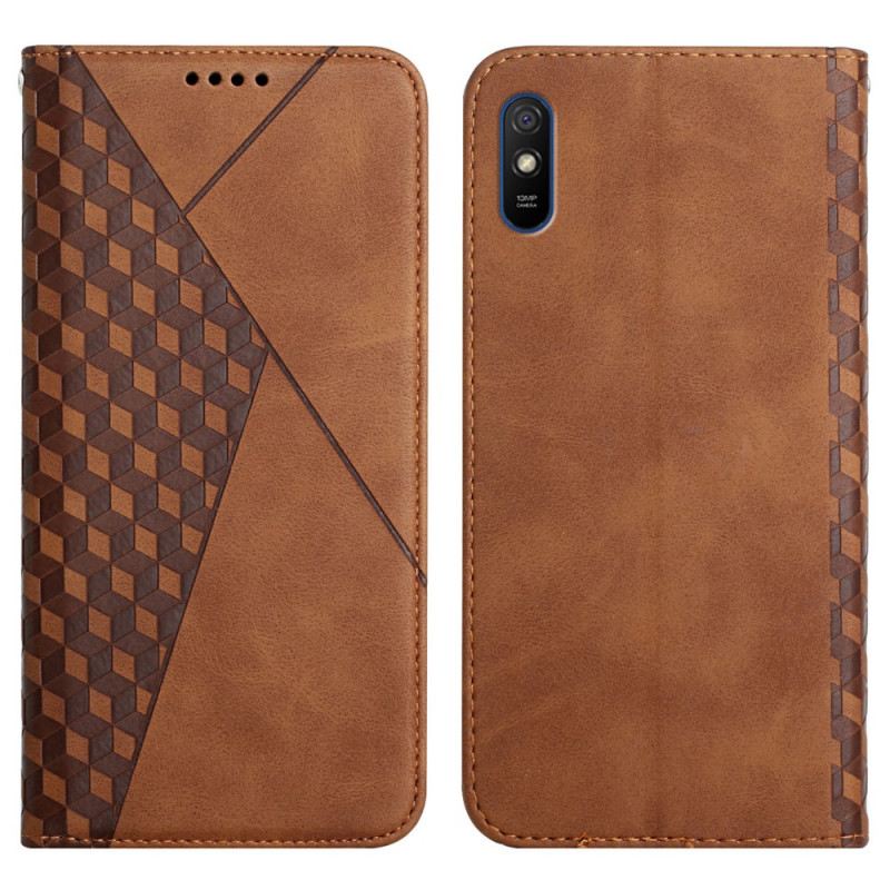 Flip Futrola Xiaomi Redmi 9A Kožna Futrola Geo Kožni Efekt