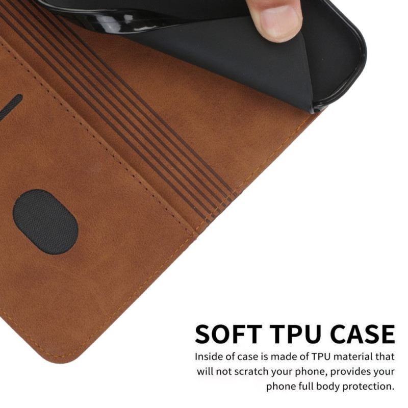 Flip Futrola Xiaomi Redmi 9A Kožna Futrola Geo Kožni Efekt