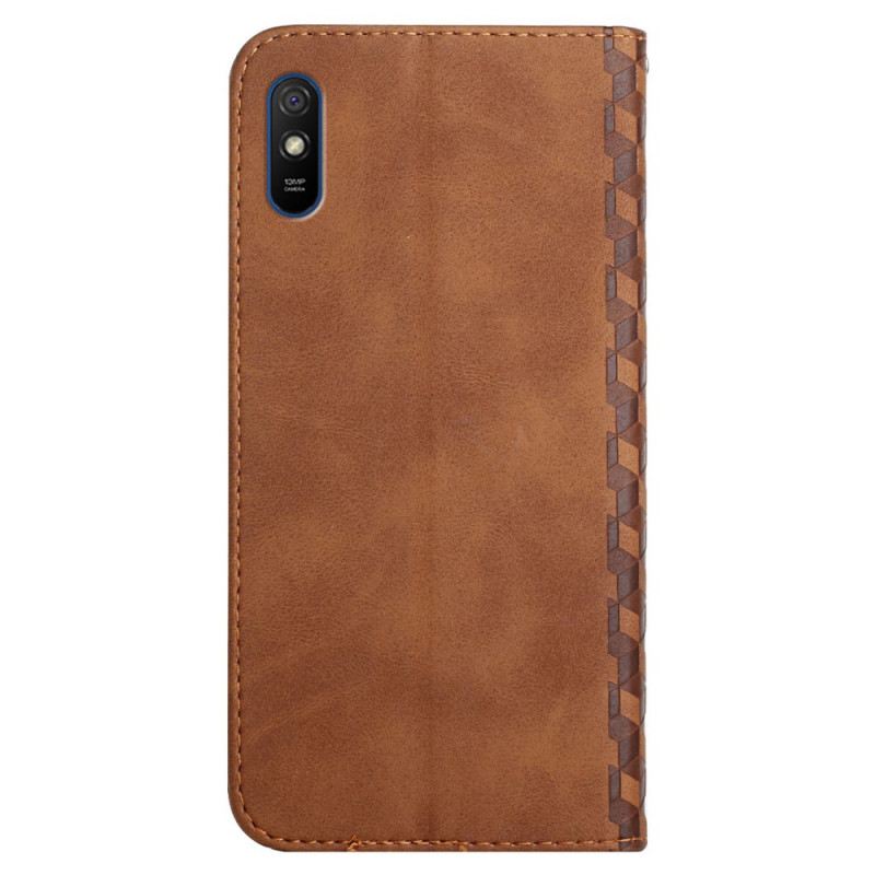 Flip Futrola Xiaomi Redmi 9A Kožna Futrola Geo Kožni Efekt
