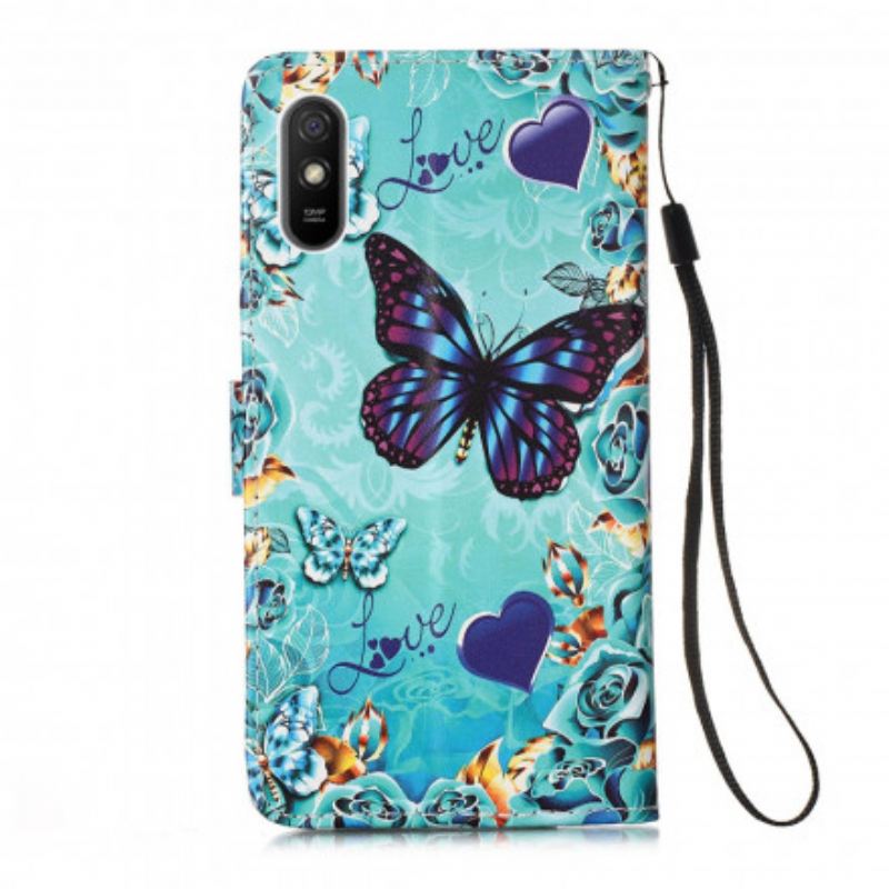 Flip Futrola Xiaomi Redmi 9A Love Butterflies Strappy
