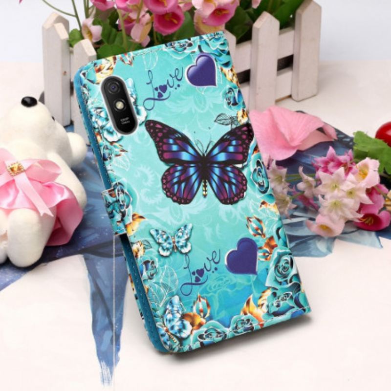 Flip Futrola Xiaomi Redmi 9A Love Butterflies Strappy