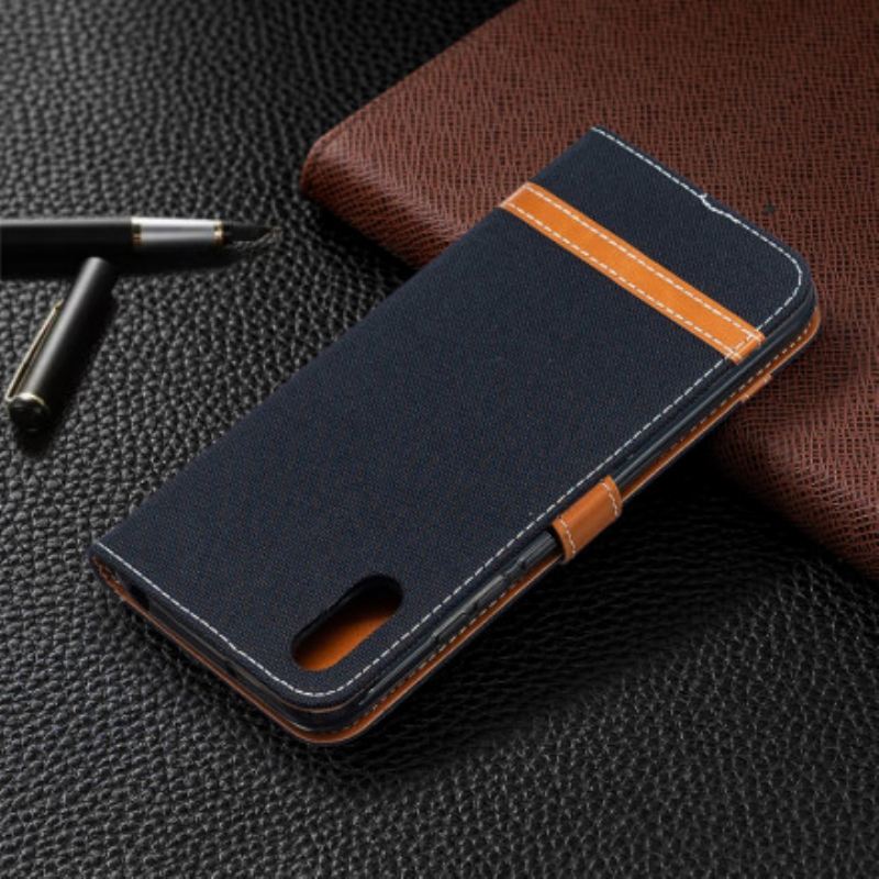Futrola Xiaomi Redmi 9A Remen S Efektom Tkanine I Kože