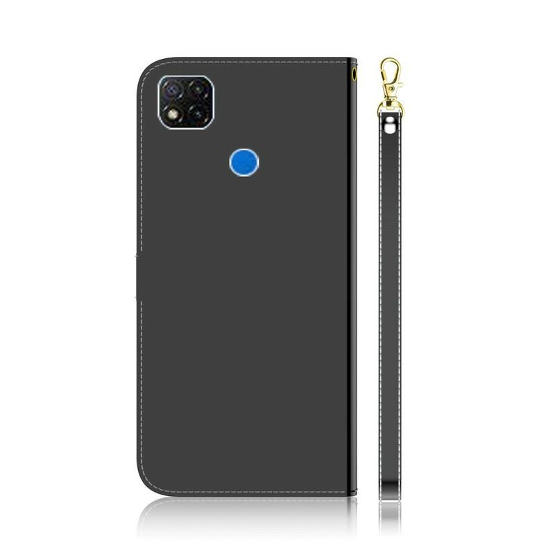 Kožna Futrola Xiaomi Redmi 9A Poklopac Ogledala Od Umjetne Kože