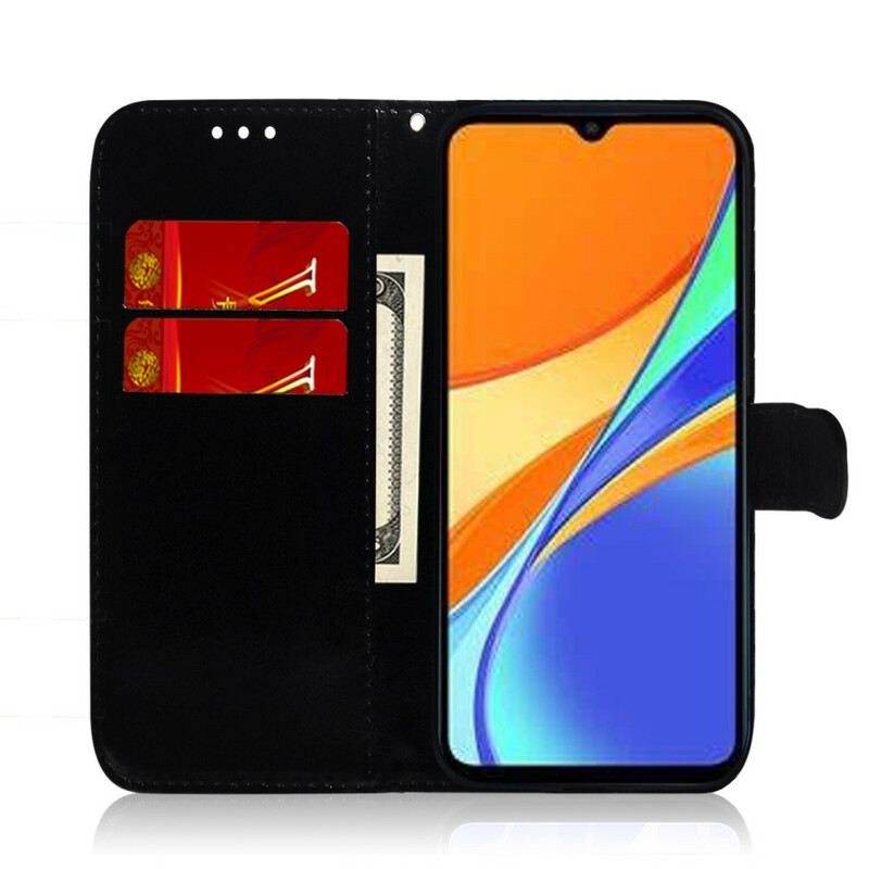 Kožna Futrola Xiaomi Redmi 9A Poklopac Ogledala Od Umjetne Kože