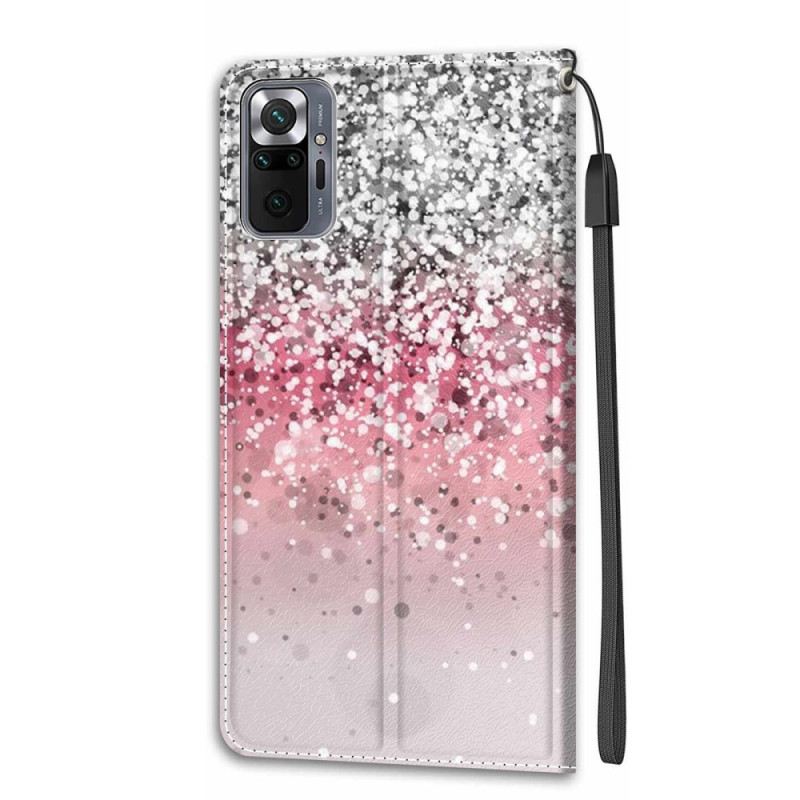 Futrola Xiaomi Redmi Note 10 Pro Šljokice S Remenom