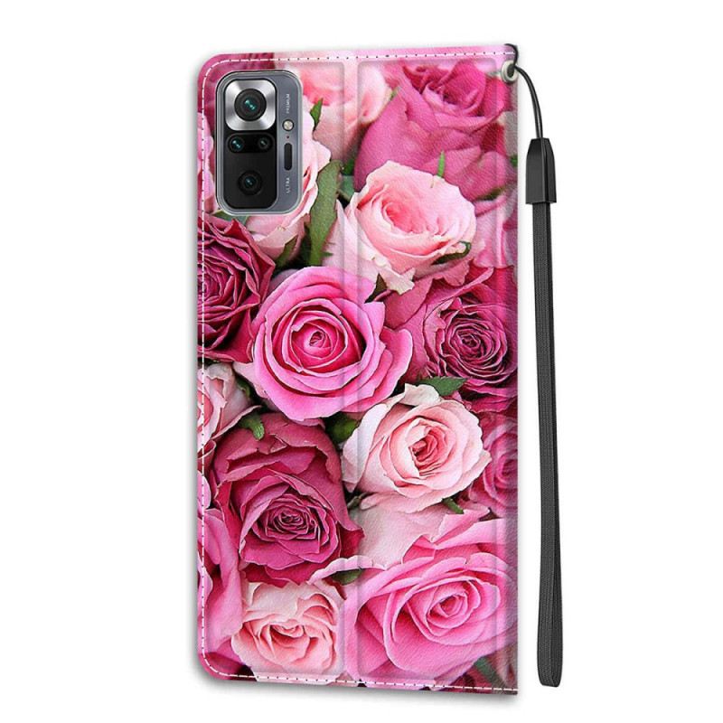 Futrola Xiaomi Redmi Note 10 Pro Trakaste Ruže