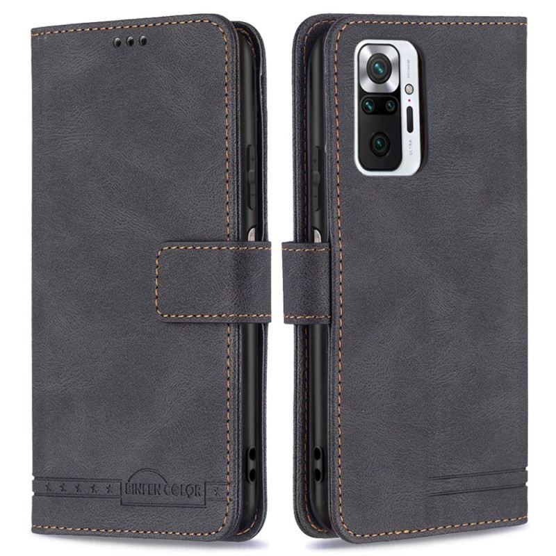 Kožna Futrola Xiaomi Redmi Note 10 Pro Rfid Binfen Boja