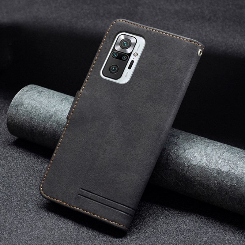 Kožna Futrola Xiaomi Redmi Note 10 Pro Rfid Binfen Boja