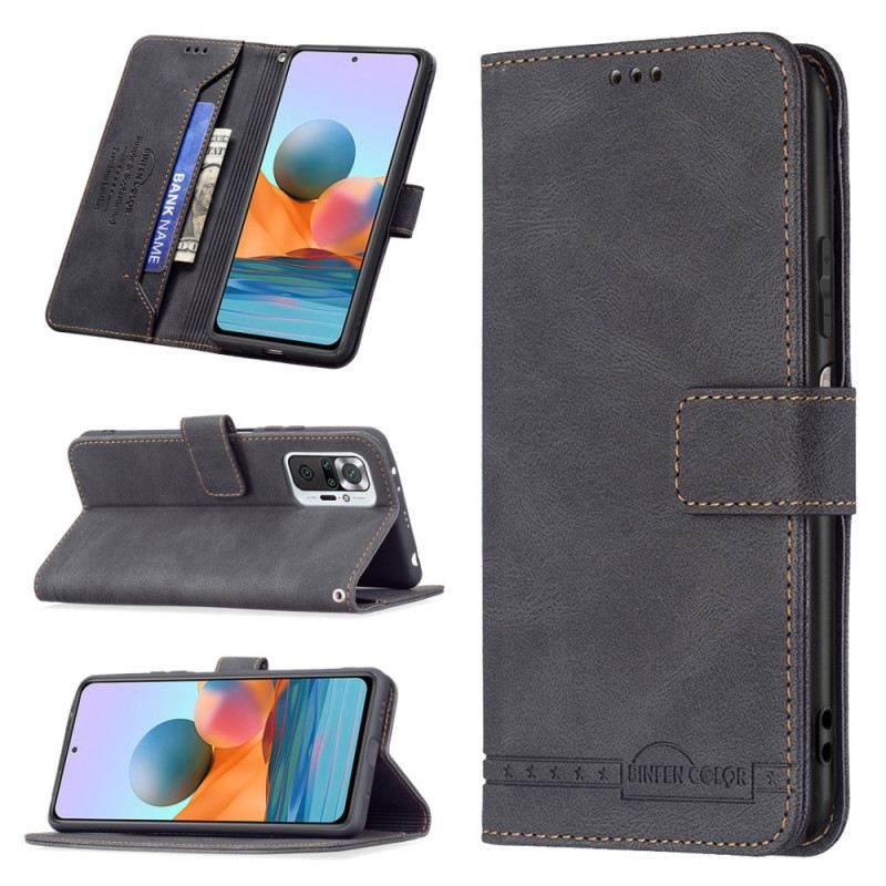 Kožna Futrola Xiaomi Redmi Note 10 Pro Rfid Binfen Boja