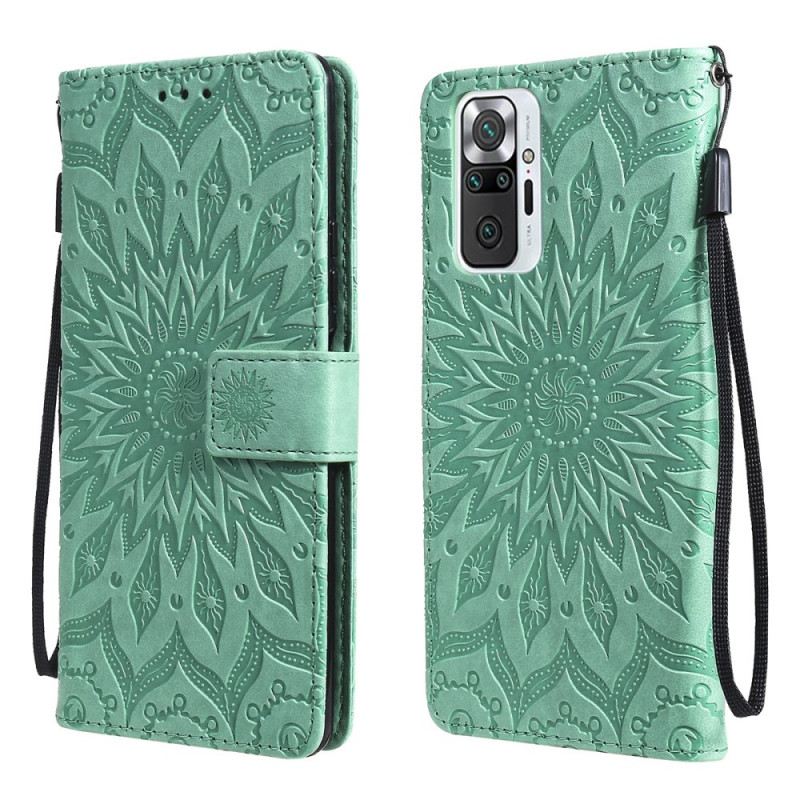 Kožna Futrola Xiaomi Redmi Note 10 Pro Sunčani Cvijet