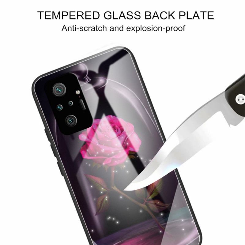 Maskica Xiaomi Redmi Note 10 Pro Čarobno Ružičasto Kaljeno Staklo