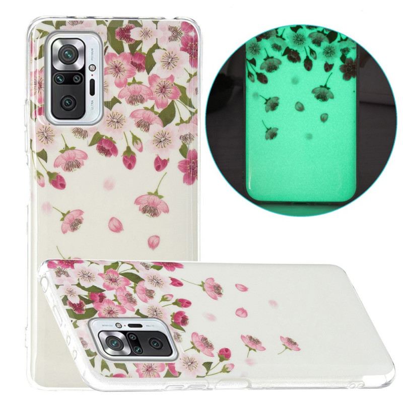 Maskica Xiaomi Redmi Note 10 Pro Fluorescentna Serija Cvijeća