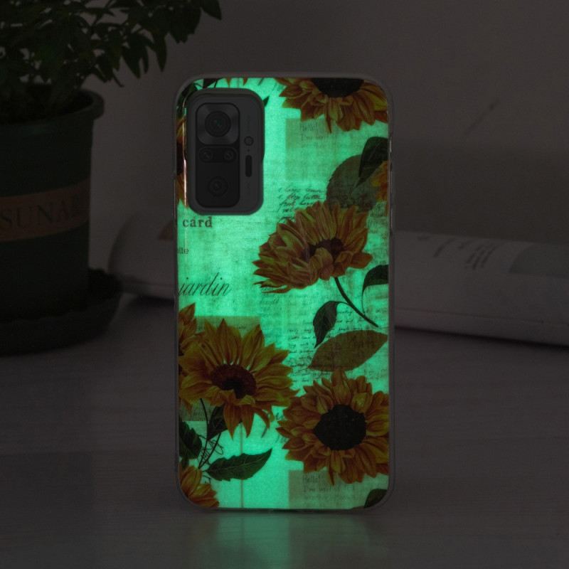 Maskica Xiaomi Redmi Note 10 Pro Fluorescentna Serija Cvijeća