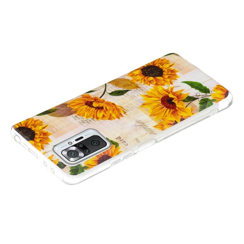 Maskica Xiaomi Redmi Note 10 Pro Fluorescentna Serija Cvijeća