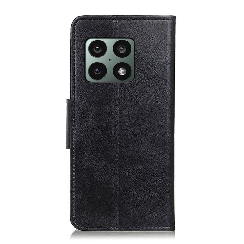 Futrola OnePlus 10 Pro 5G Dvokrevetna Kopča S Efektom Kože