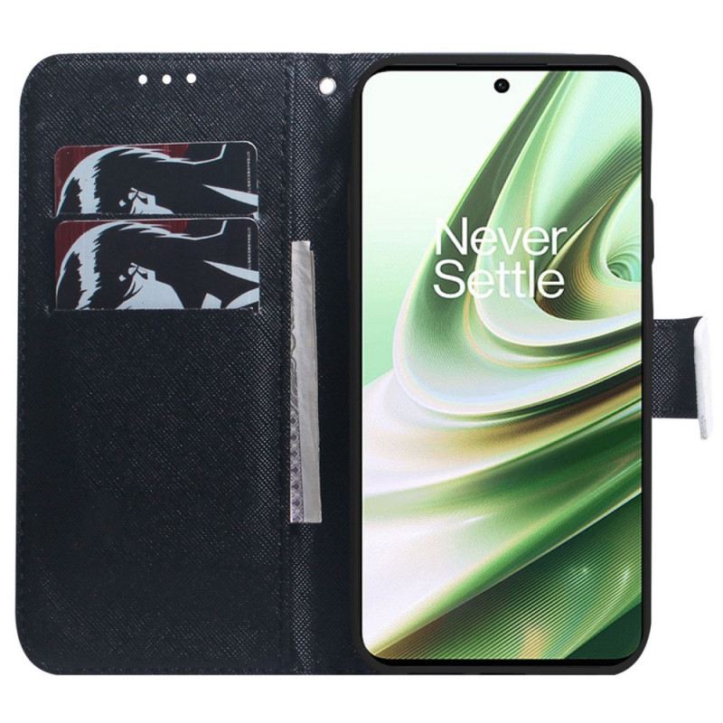 Kožna Futrola OnePlus 10 Pro 5G Sljepoočnice S Remenčićima