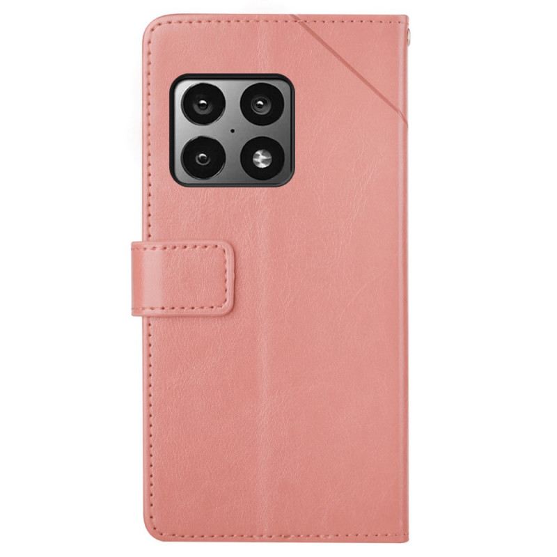 Kožna Futrola OnePlus 10 Pro 5G Stilski Kožni Geo Y Dizajn