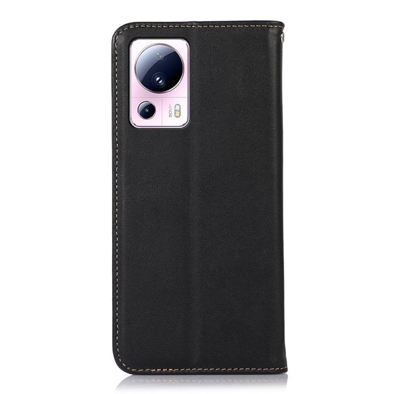 Flip Futrola Xiaomi 13 Lite Kožna Futrola Rfid Prava Koža Khazneh