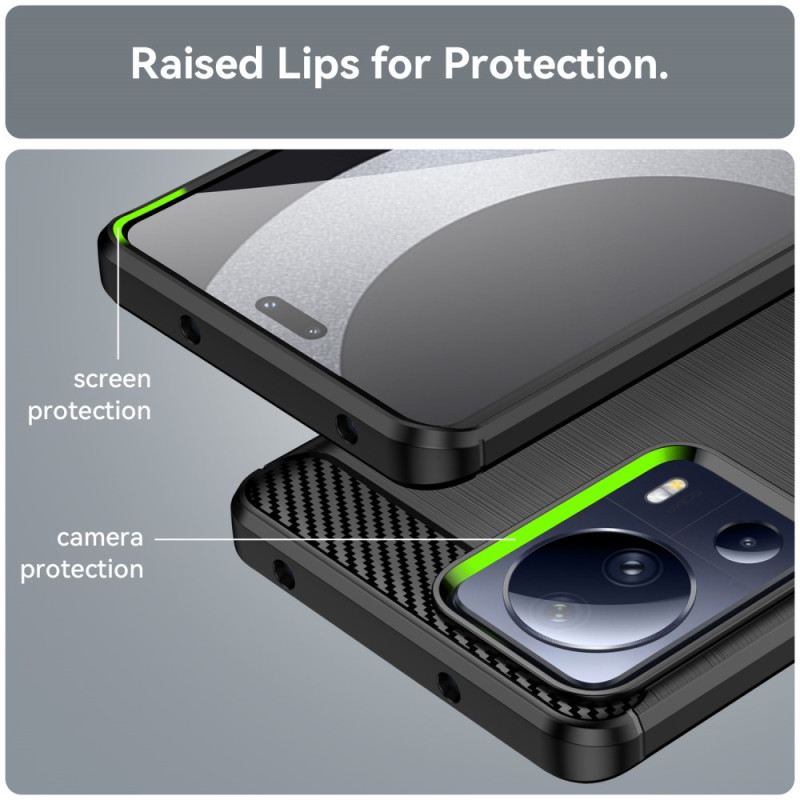 Maskica Xiaomi 13 Lite Brušena Karbonska Vlakna