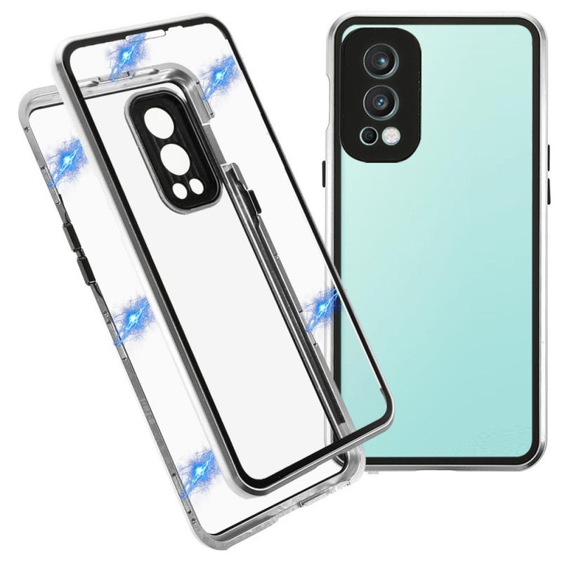 Maskica OnePlus Nord 2 5G Dvostrano Magnetno Kaljeno Staklo I Metal