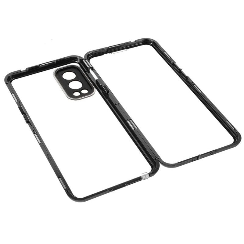 Maskica OnePlus Nord 2 5G Dvostrano Magnetno Kaljeno Staklo I Metal
