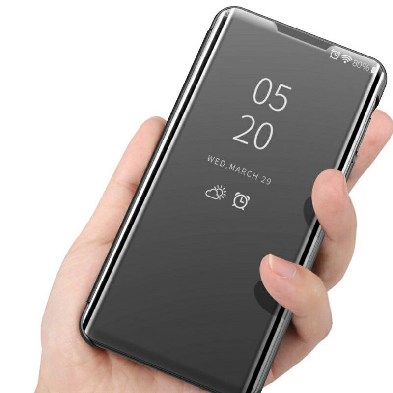 Maskica OnePlus Nord 2 5G Ogledalo I Umjetna Koža