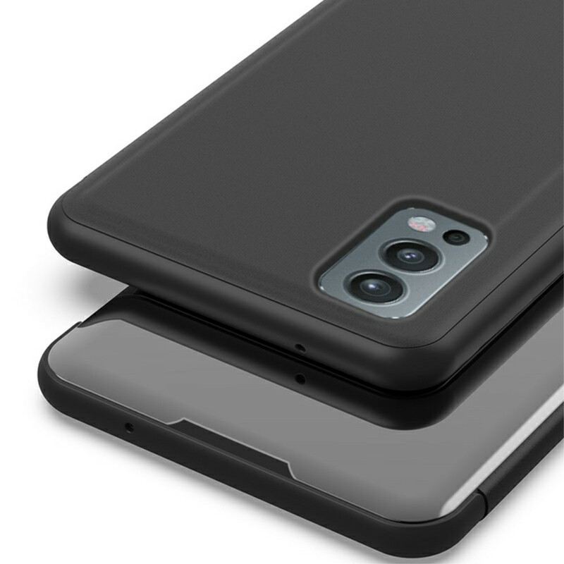 Maskica OnePlus Nord 2 5G Ogledalo I Umjetna Koža