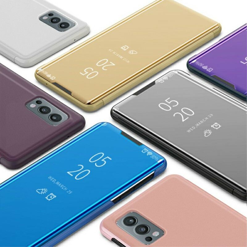 Maskica OnePlus Nord 2 5G Ogledalo I Umjetna Koža