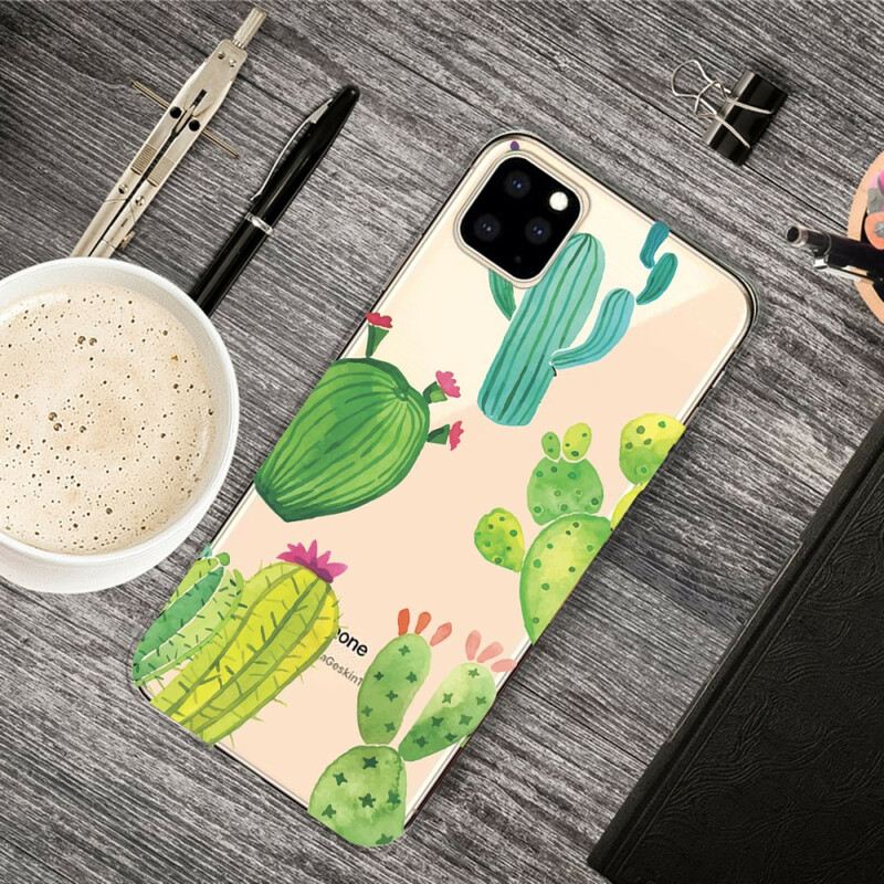 Maskica iPhone 11 Pro Akvarel Kaktusi