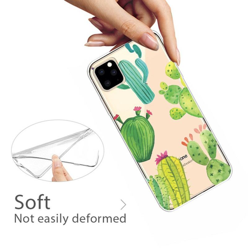 Maskica iPhone 11 Pro Akvarel Kaktusi