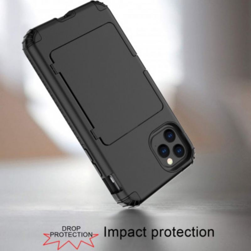 Maskica iPhone 11 Pro Hibridni Držač Kartice I Ogledalo