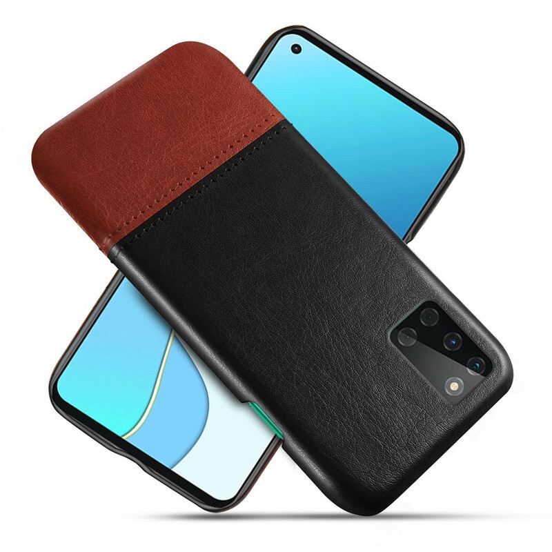 Maskica OnePlus 8T Ksq Dvobojni Kožni Efekt