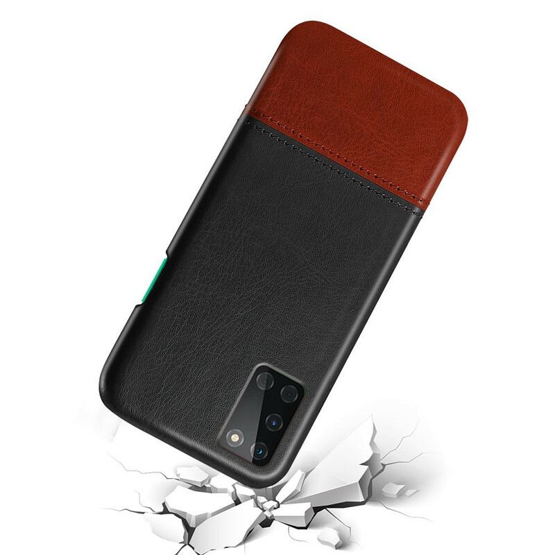 Maskica OnePlus 8T Ksq Dvobojni Kožni Efekt
