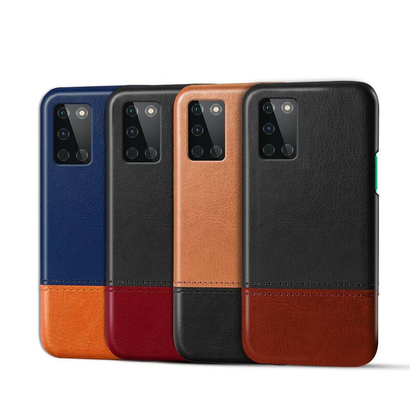 Maskica OnePlus 8T Ksq Dvobojni Kožni Efekt