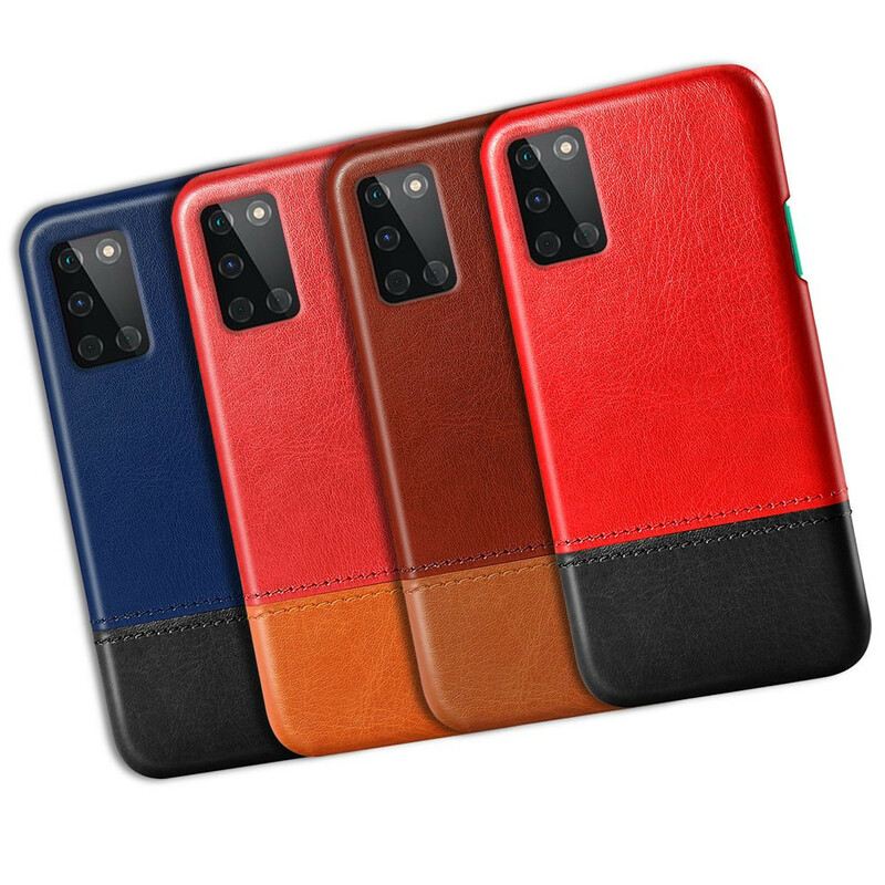 Maskica OnePlus 8T Ksq Dvobojni Kožni Efekt