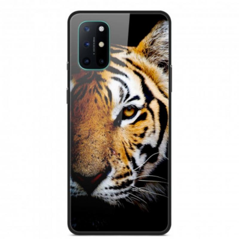 Maskica OnePlus 8T Realistično Tigrasto Kaljeno Staklo
