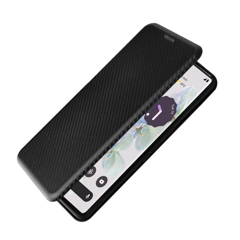 Flip Futrola Google Pixel 7 Pro Kožna Futrola Karbonska Vlakna