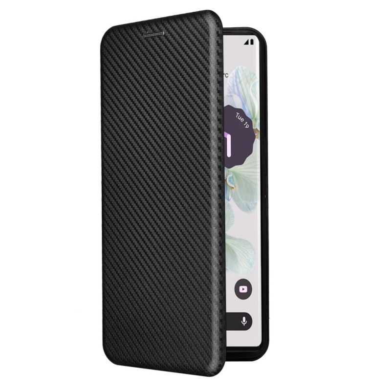 Flip Futrola Google Pixel 7 Pro Kožna Futrola Karbonska Vlakna