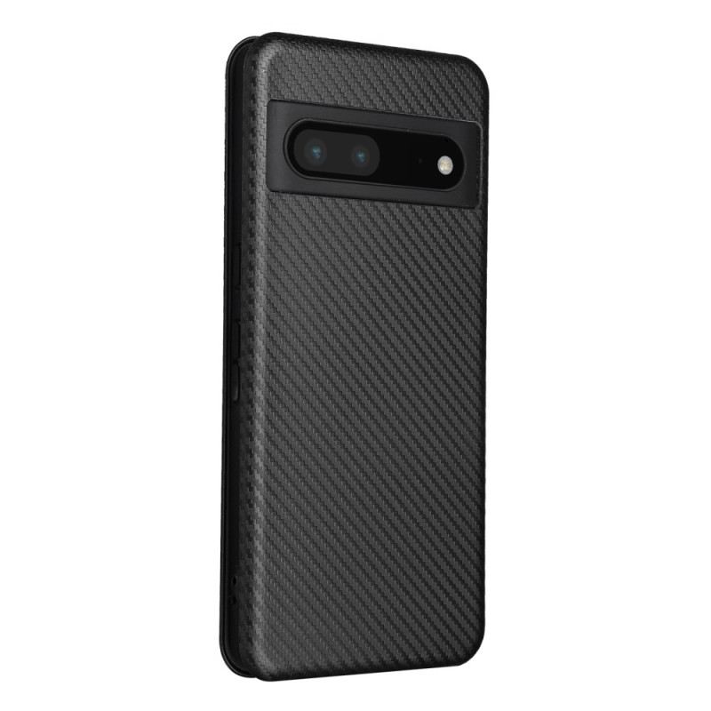 Flip Futrola Google Pixel 7 Pro Kožna Futrola Karbonska Vlakna
