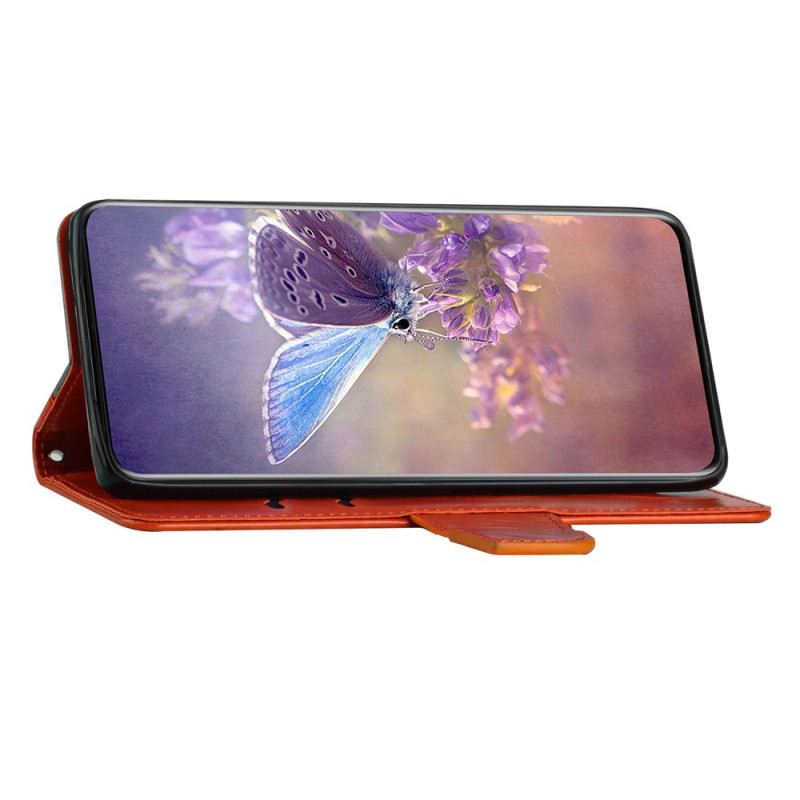 Kožna Futrola Samsung Galaxy A13 Dvobojni Leptir S Remenom