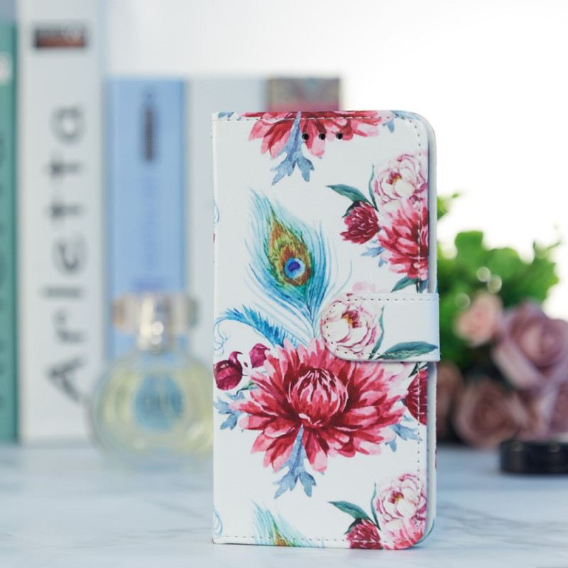 Futrola Samsung Galaxy A34 5G Cvjetna Fantazija S Remenčićima