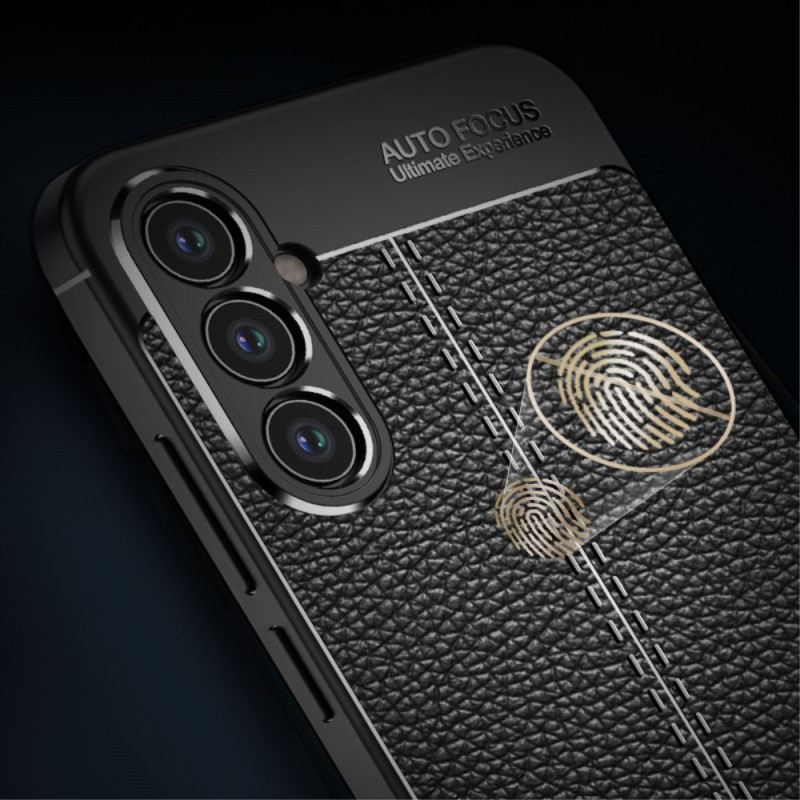 Maskica Samsung Galaxy A34 5G Efekt Dvostruke Linije Litchi Kože